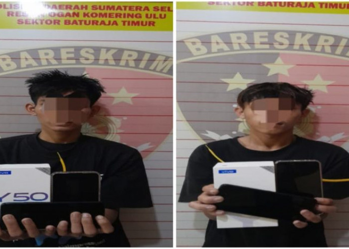 Dua Pemuda di OKU Gasak Motor dan Ponsel Berhasil Dibekuk