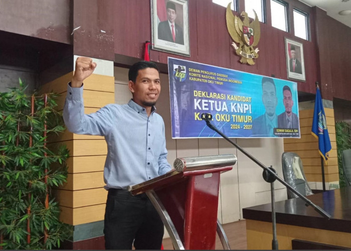 Edwar Sagala Deklarasikan Diri Menjadi Calon Ketua KNPI OKU Timur