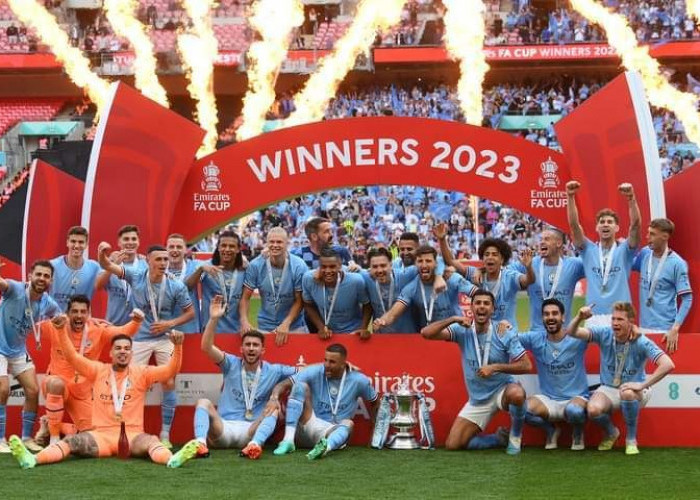 Man City Juara Piala FA, Selangkah Lagi Raih Treble Winner