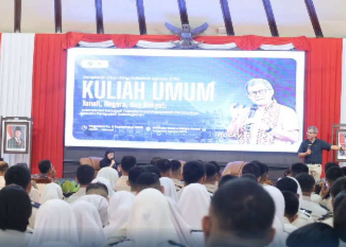 Isi Kuliah Umum di Politeknik Agraria STPN, Rocky Gerung Ingin Taruna/i Pahami Tiga Konsep Makna Pengelolaan