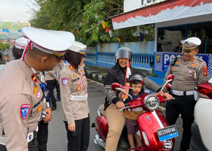 Pengendara Tertib Lalu Lintas Dihentikan Satlantas Polres OKU, JOo Ternyata 