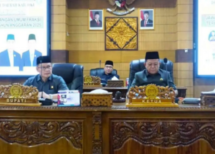 Paripurna DPRD OKU, Sampaikan Jawaban Bupati atas Pandangan Fraksi terkait APBD 2025