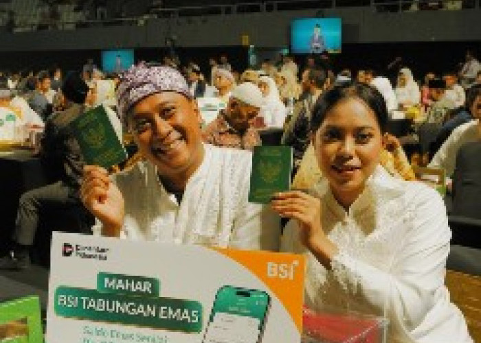 BSI Berikan Mahar Tabungan Emas Melalui Program Nikah Massal