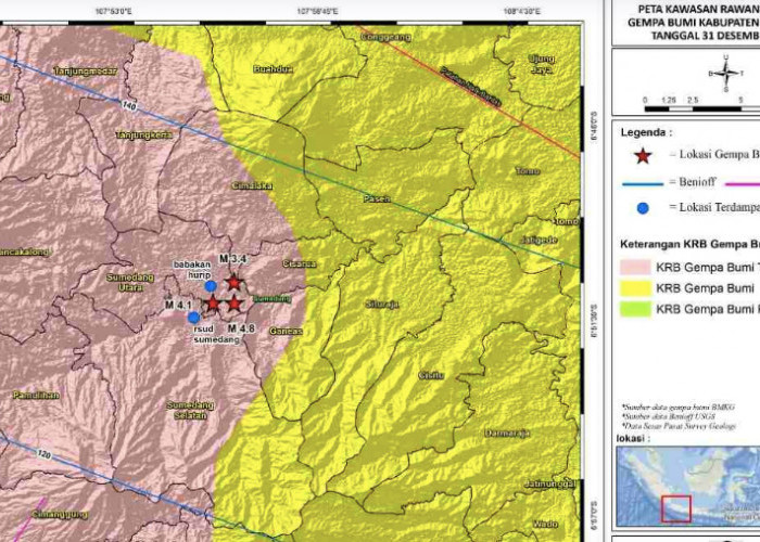 Inilah Analisa Badan Geologi terhadap Gempa Berkekuatan M 4,8 yang Mengguncang Sumedang, Layak Anda Ketahui