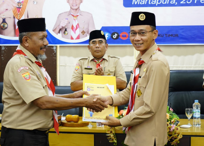 Yudha Terpilih Sebagai Ketua Kwarcab Gerakan Pramuka Kabupaten OKU Timur