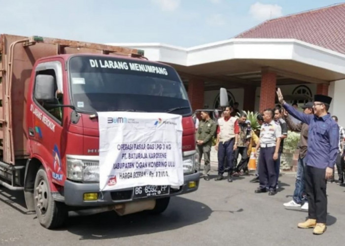Soroti Kelangkaan, Pemkab OKU Gelar Operasi Pasar LPG 3 Kg