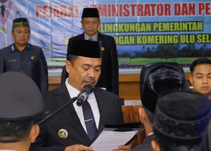 Bupati Abusama Lantik Pejabat Baru OKU Selatan