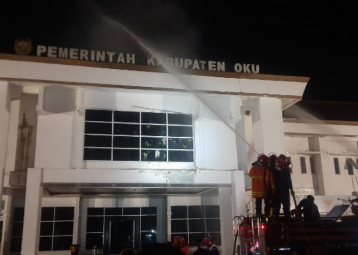 Kantor Pemkab OKU Terbakar, Ruang Kerja Bupati Hangus