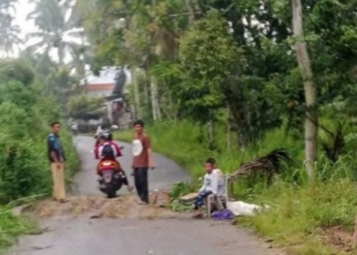 Longsor Putus Akses Jalan Rantau Nipis–Mekakau Ilir