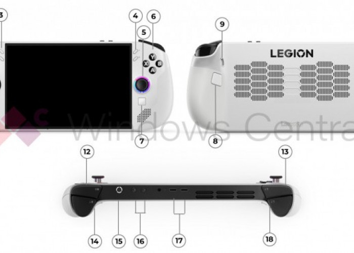 Lenovo Legion Go S Tampil dengan Render Desain Handheld Gaming PC Terbaru