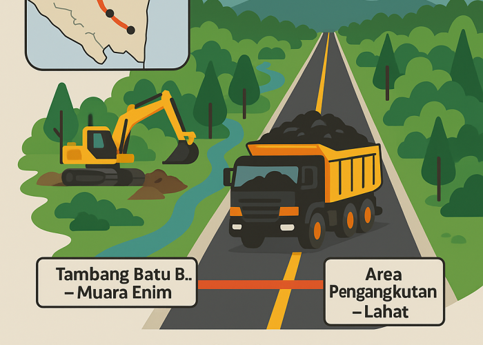 Janjikan Jalan Khusus Batu Bara Muara Enim–Lahat Segera Dibangun