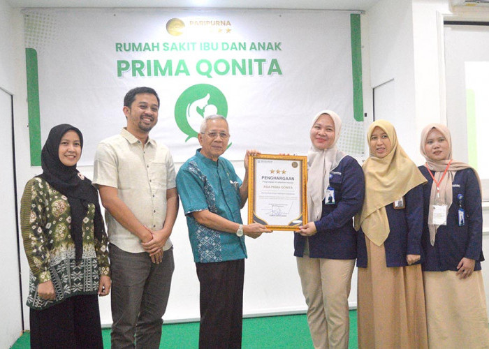 RSIA Prima Qonita OKU Raih Predikat Bintang Tiga Layanan Digital JKN, Komitmen meningkatkan kualitas pelayanan