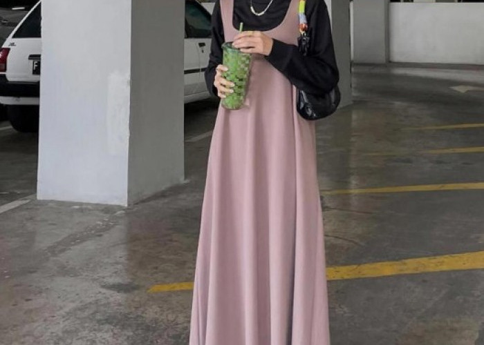 5 Model Gamis Tanpa Lengan Kekinian yang Stylish dan Mudah Dipadupadankan