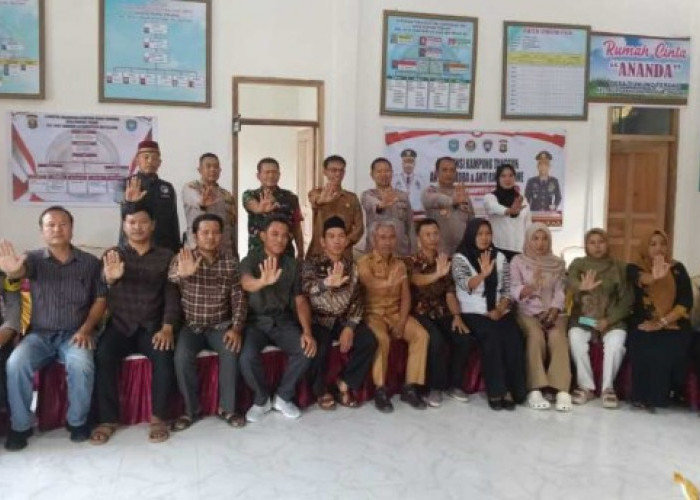 Polda Sumsel Bina Desa Gunung Terang Jadi Kampung Tangguh Anti Narkoba dan Radikalisme