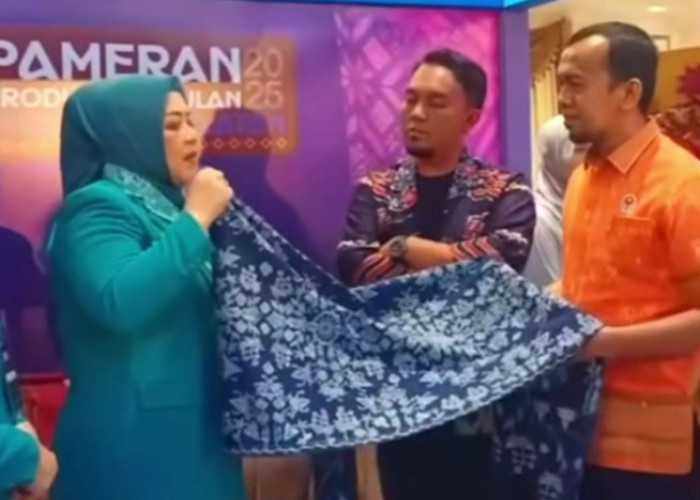 Kain Kawai Kanduk OKU Selatan Curi Perhatian di Palembang Fashion Week 2025