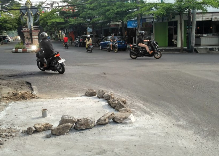 Lubang Perempatan Ogan I Ditutup