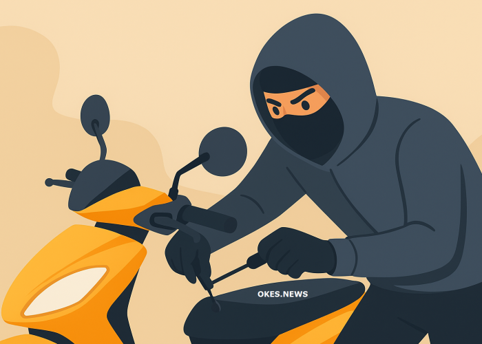 Kasus Curanmor di OKU Kian Marak, Hitungan Detik, Pelaku Gasak Motor Korban!