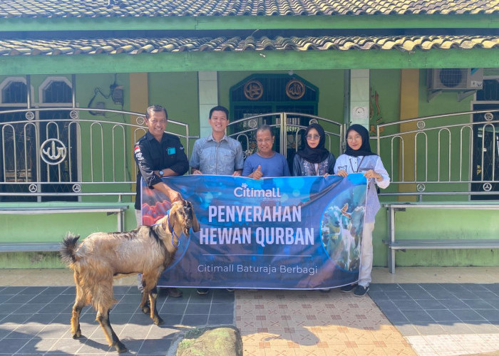 Rayakan Idul Adha, Citimall Baturaja Salurkan Hewan Qurban untuk Warga Sekitar