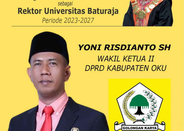 Yoni Risdianto SH: Selamat dan Sukses dilantiknya Ir Hj Lindawati MZ MT Sebagai Rektor Unbara