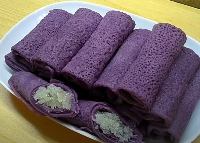 Lumer di Mulut, Resep Kue Dadar Gulung Ubi Ungu yang Wajib Dicoba