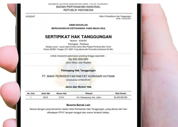 Ini Penjelasan Soal HT dan Roya Elektronik bagi Debitur Perorangan