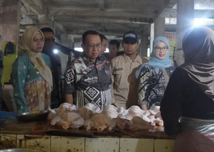 Sekda Rusman Sidak Pasar, Stok Sembako Dipastikan Aman hingga Lebaran