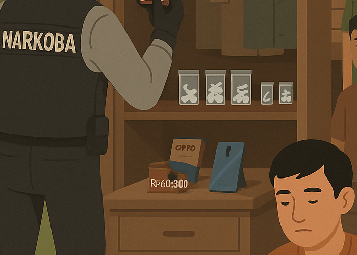 Digerebek di Baturaja, Adam Diduga Edarkan Barang Terlarang!