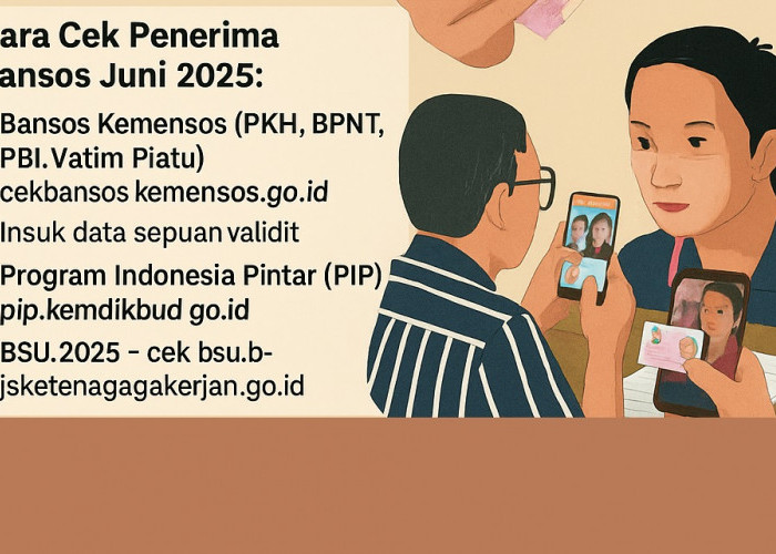 Cek Daftar Penerima Bansos Juni 2025 BSU, BPNT, PKH, PIP hingga Bantuan Beras Cair Bulan Ini