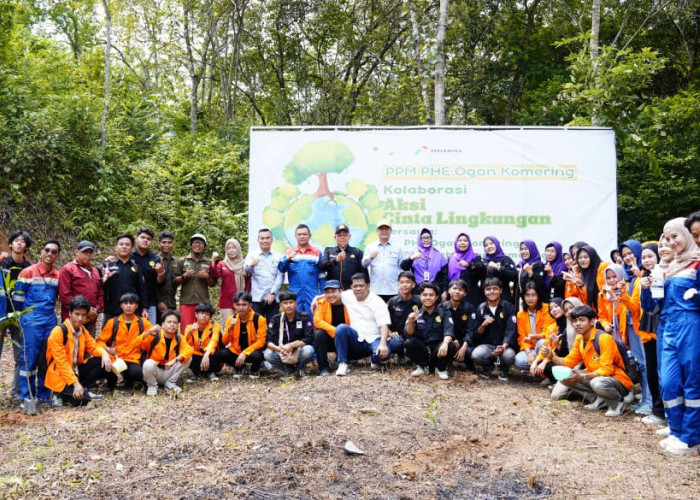 Pertamina Hulu Energi Tanam 500 Pohon di Hutan Kota Baturaja