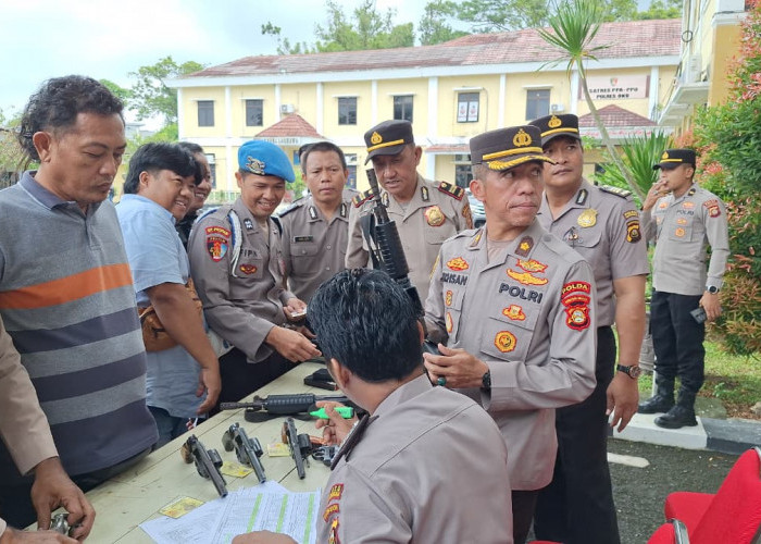 Polres OKU Pastikan Kelayakan Senpi dan Kendaraan Personil