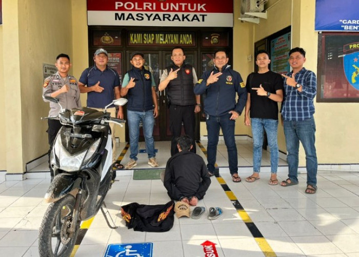 Curi Motor Pedagang Es, Tersagka Ditangkap Saat Kendarai Barang Curian