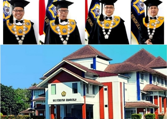 Mentereng, 4 Profesor Universitas Bengkulu (UNIB) Dikukuhkan 1 Orang Alumni  Unsri, Ini Bidang Keilmuannya 