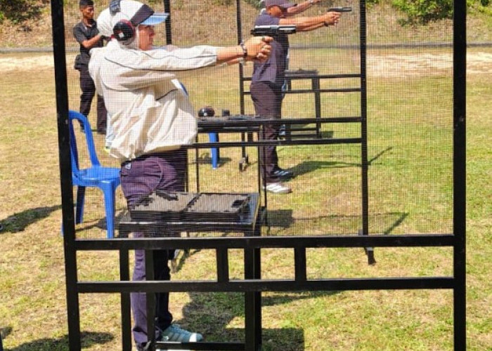 Perkuat Soliditas, Forkopimda Prabumulih Gelar Latihan Menembak Bersama