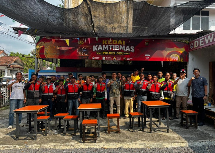 Polres OKU Gandeng Driver Ojol Jaga Keamanan Kota Baturaja