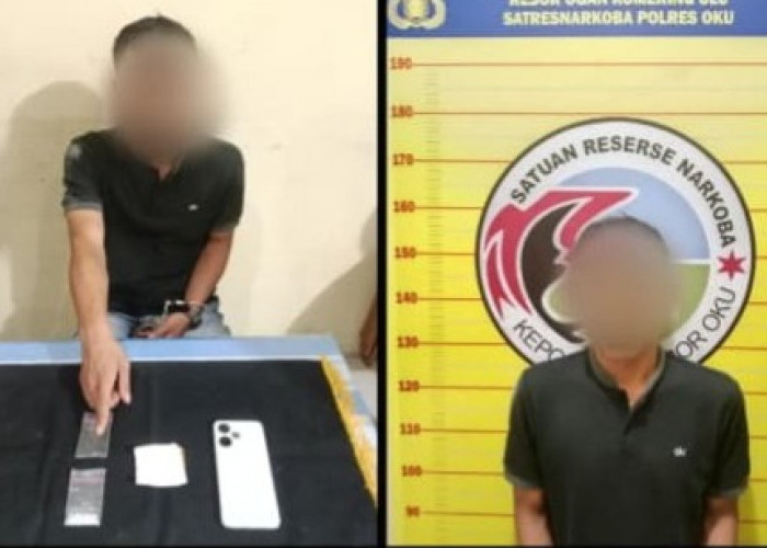 Dua Pria di OKU Dibekuk, Polisi Amankan Puluhan Paket Sabu