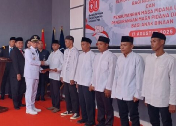 10 Warga Binaan Rutan Baturaja dapat Remisi Bebas