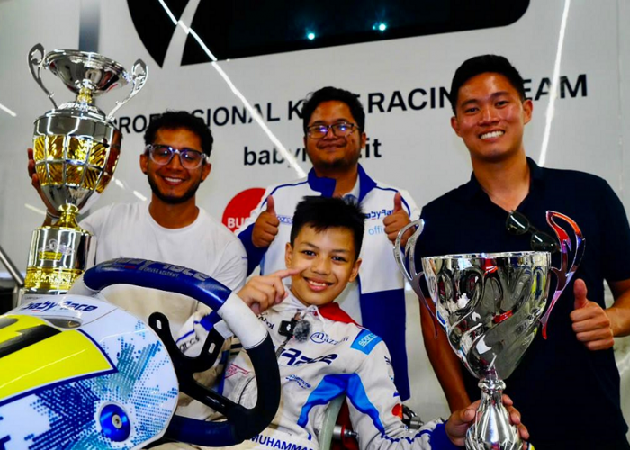Muhammad FA Wibowo Juara Lagi di Italia, Cucu Tokoh Olahraga OKU Timur Kibarkan Merah Putih di IAME Series 