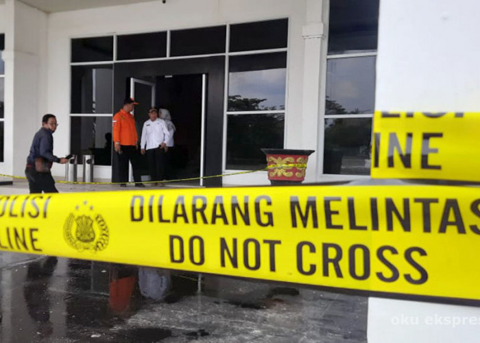 Labfor Polda Sumsel Selidiki Asal Muasal Terbakarnya Kantor Bupati OKU, Ini Hasilnya