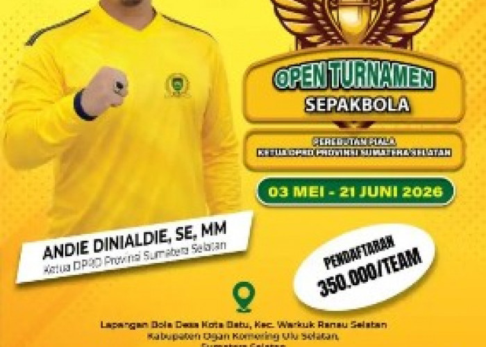 39 Tim Siap Ramaikan Piala Ketua DPRD Sumsel, Ajang Bergengsi Pemburu Bakat Muda Sepak Bola