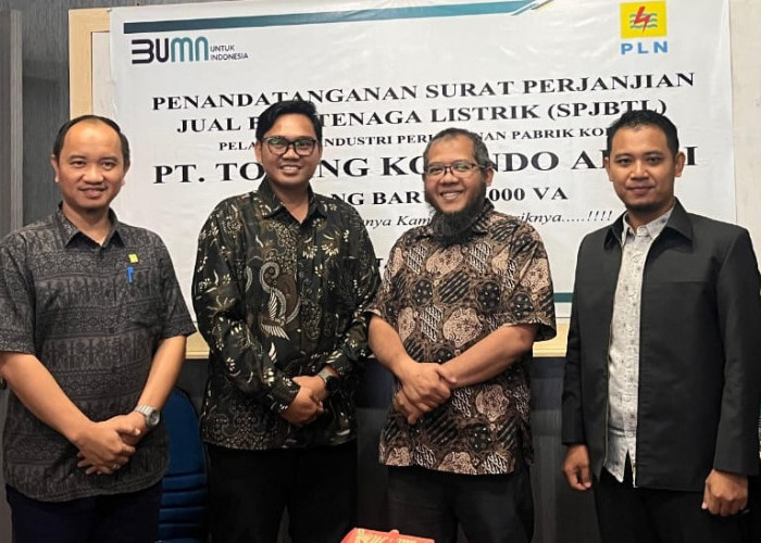 PLN Lahat Pasok Listrik 240.000 VA untuk Pabrik Kopi Baru PT Towing Kopindo Abadi di Pagaralam