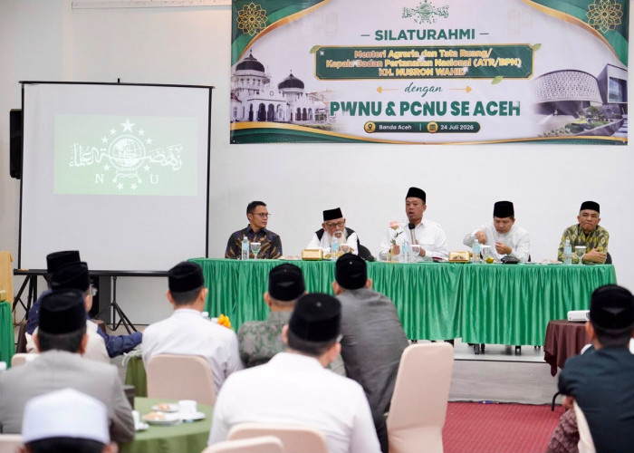Menteri Nusron Ajak PWNU dan PCNU Se-Aceh Percepat Sertipikasi Tanah Wakaf