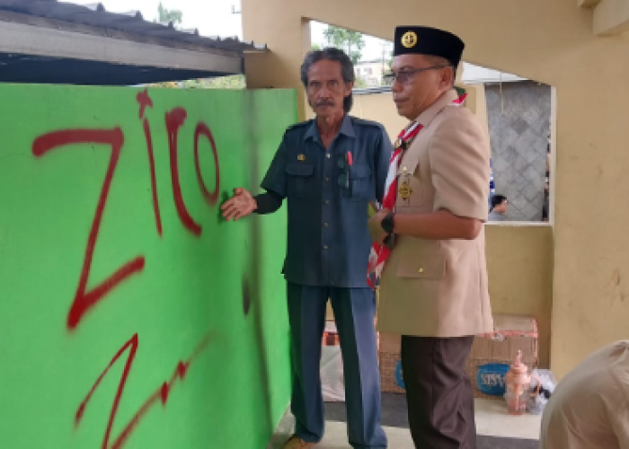 Pencoret Ditaman Kota OKU 