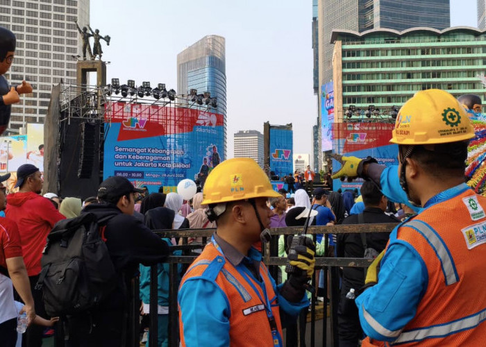 PLN Kawal Keandalan Listrik Perayaan HUT ke-499 Kota Jakarta di Bundaran HI
