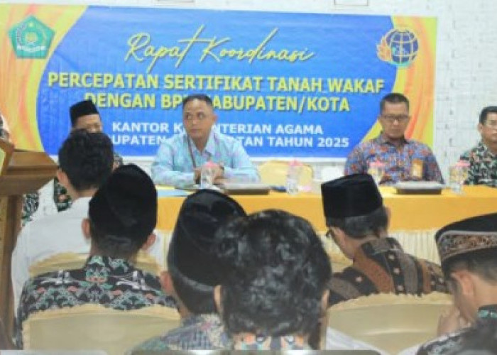Minta KUA Percepat Proses Pengelolaan Tanah Wakaf