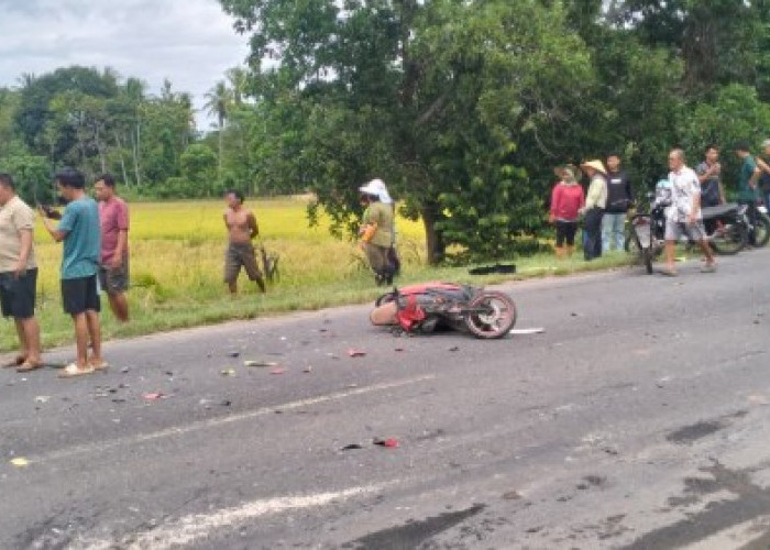 Hendak Jemput Istri Tewas tertabrak Tronton Muatan Semen