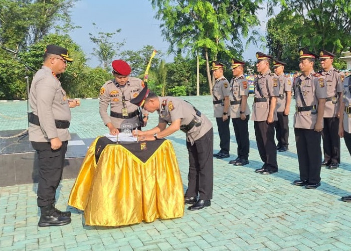 Rotasi Pejabat Polres OKU, Waka Polres hingga Kapolsek Resmi Berganti