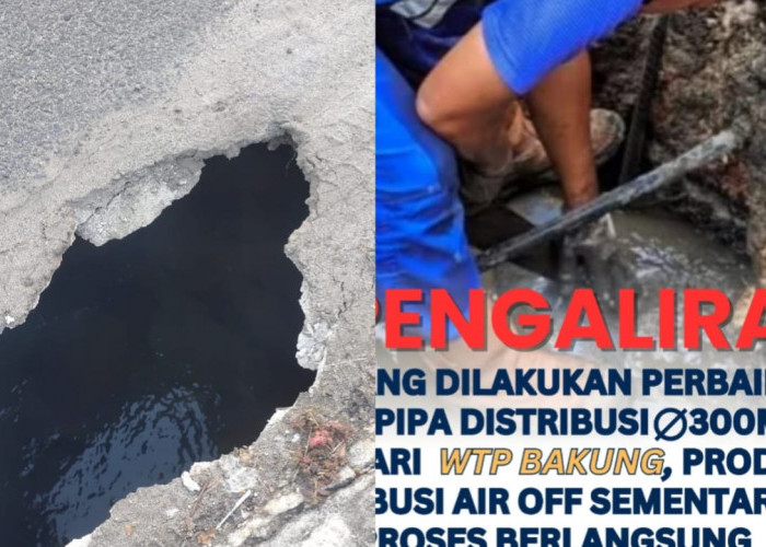 Pipa Bocor, Produksi Air PDAM Tirta Raja Terhenti Sementara, ini Wilayah Terdampak