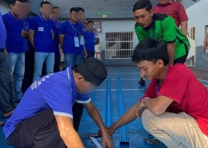 Warga Binaan Lapas Muaradua Dibekali Pelatihan Baja Ringan