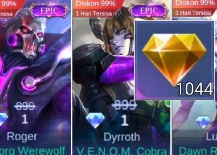 Cara Dapatkan Skin Epic Dengan 1 Diamond Biru di Promo Diamond Kuning