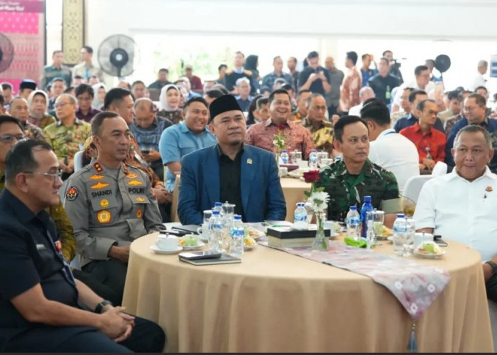 Ketua DPRD Sumsel Andie Dinialdie Hadiri Serah Terima Lahan PSN Pelabuhan Palembang Baru di Tanjung Carat